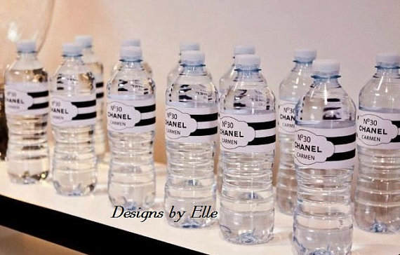 Chanel Inspired Water Bottle