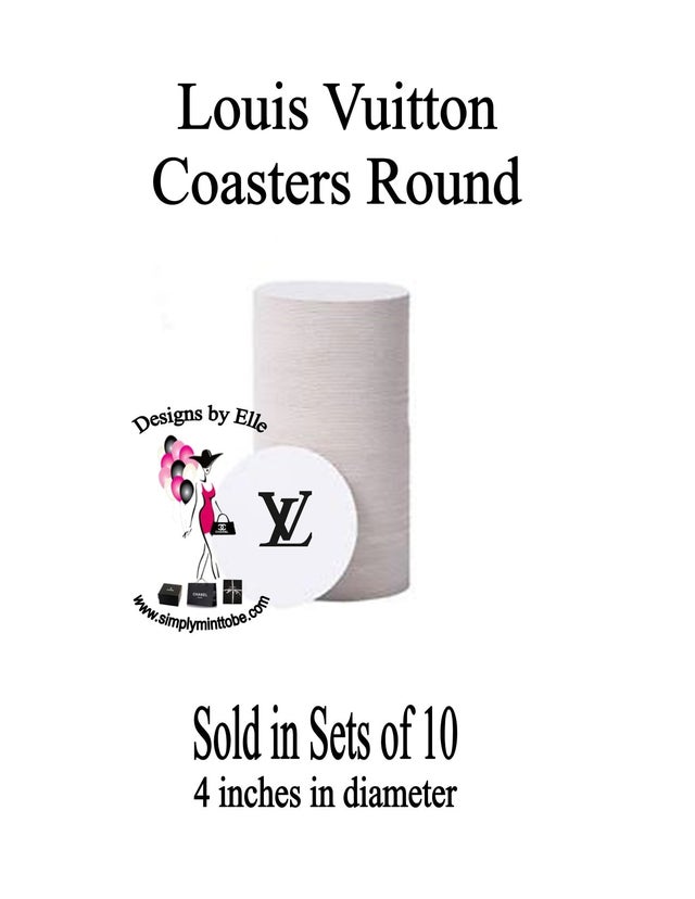 Louis Vuitton VIC VIP Gift Drink Coasters NEW! Fast Ship!