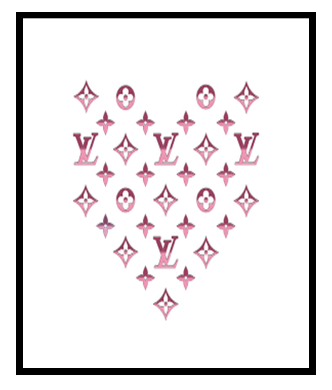 Louis Vuitton inspired Logo 8x10 Poster or Sign